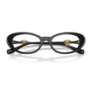 NEW VERSACE EYEGLASSES BLACK WOMEN EYEWEAR VE3381U GB1 VERSACE